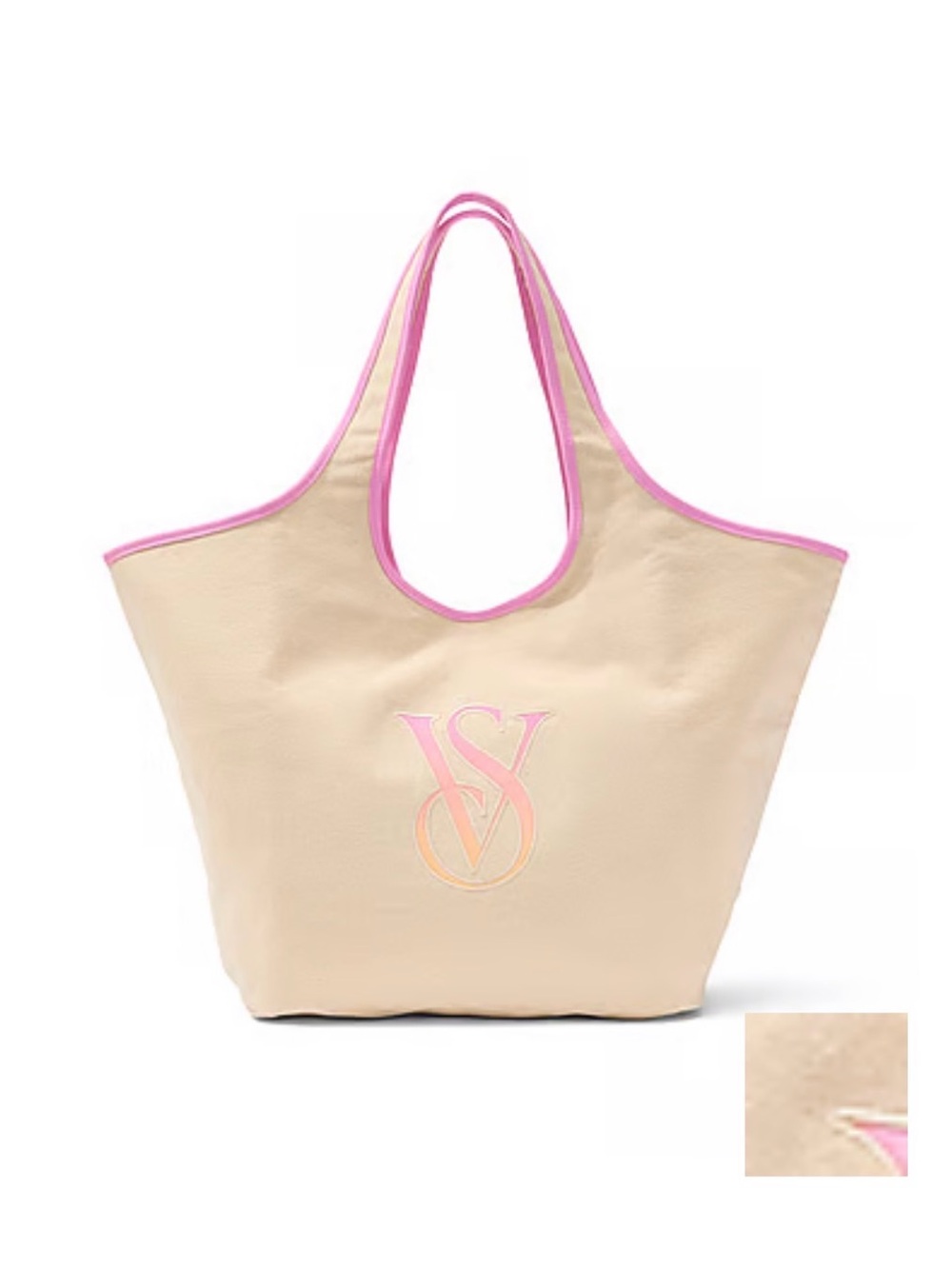 Victorias Secret Ombré Monogram Logo Tote Bag